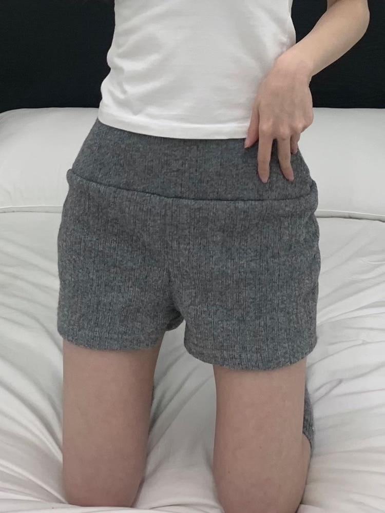 시에라 골지 니트 반바지