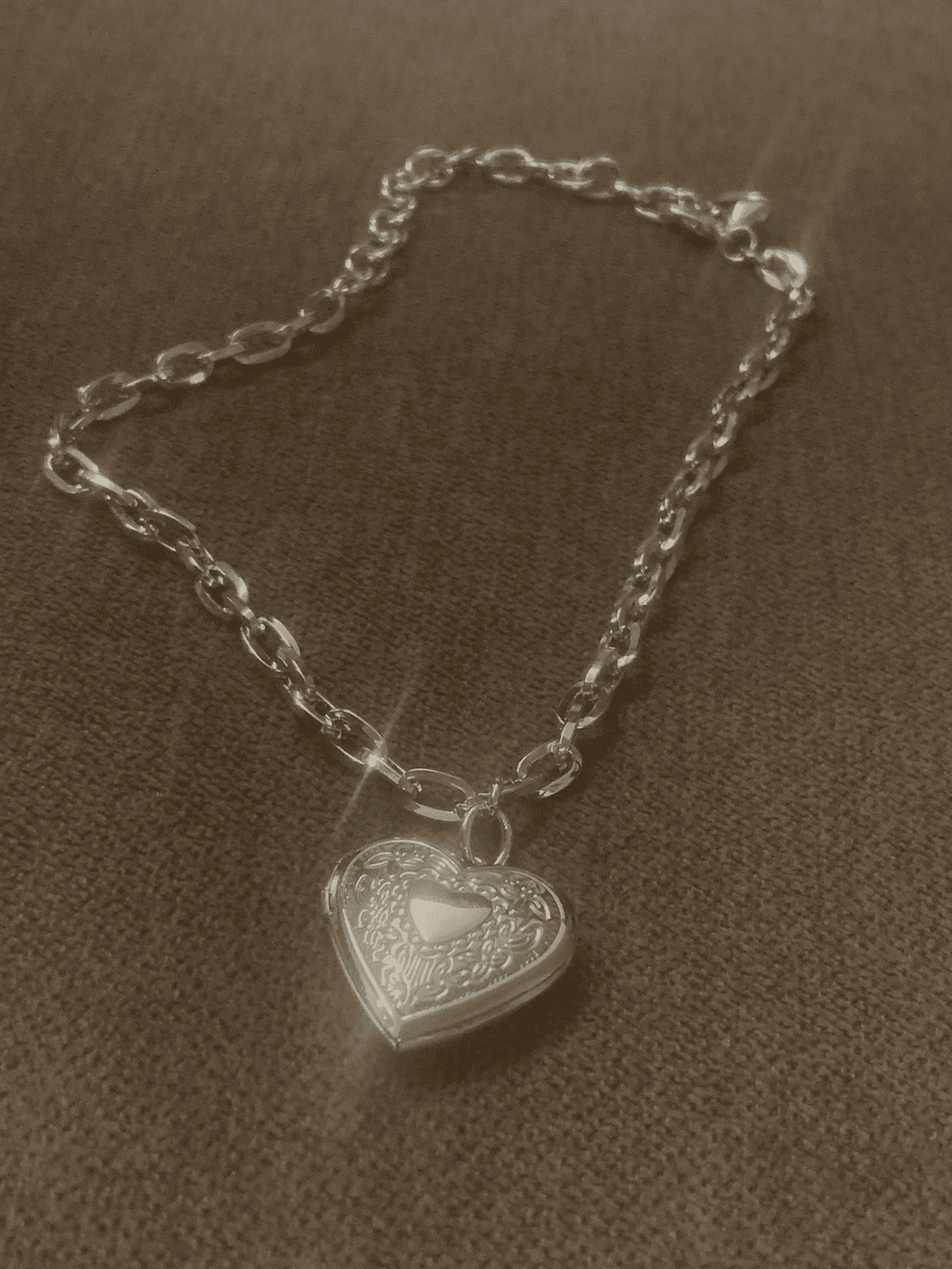 [only suzen] Briden Heart Chain Necklace