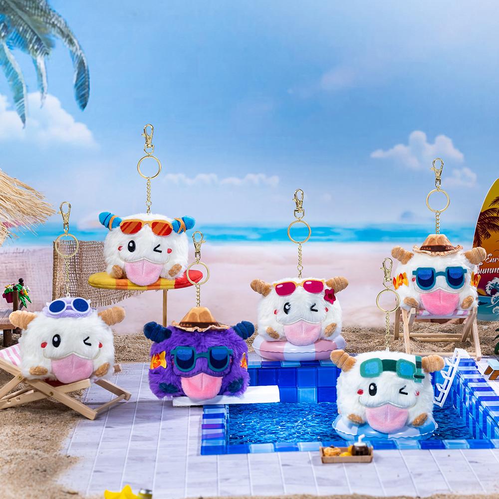 수영장 파티 포로 인형 열쇠고리 (무작위)