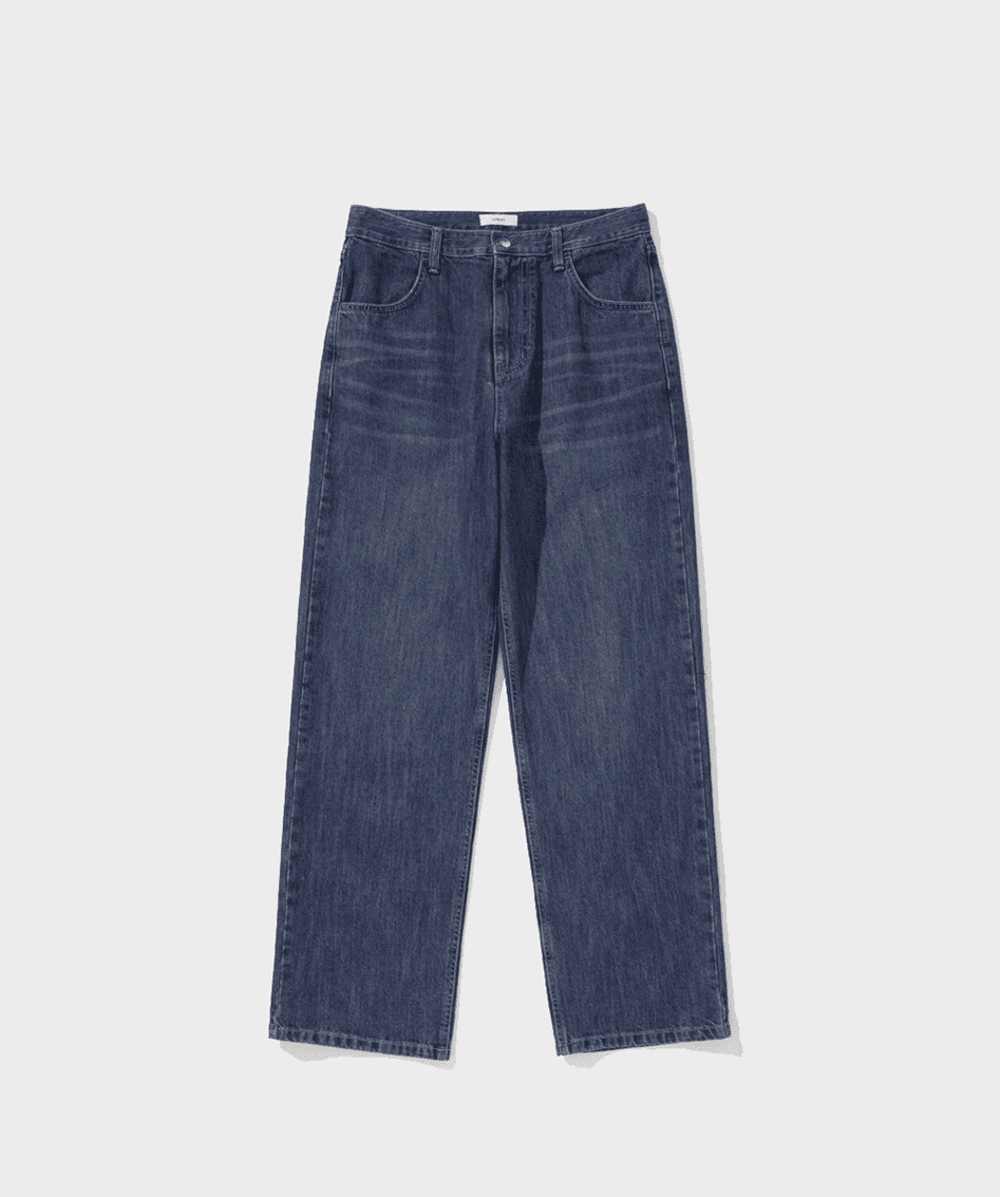 113 Light Slub Denim - Mid Blue