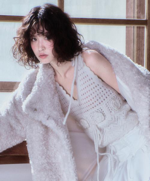 FLOWER CROCHET BUSTIER - 2 colors