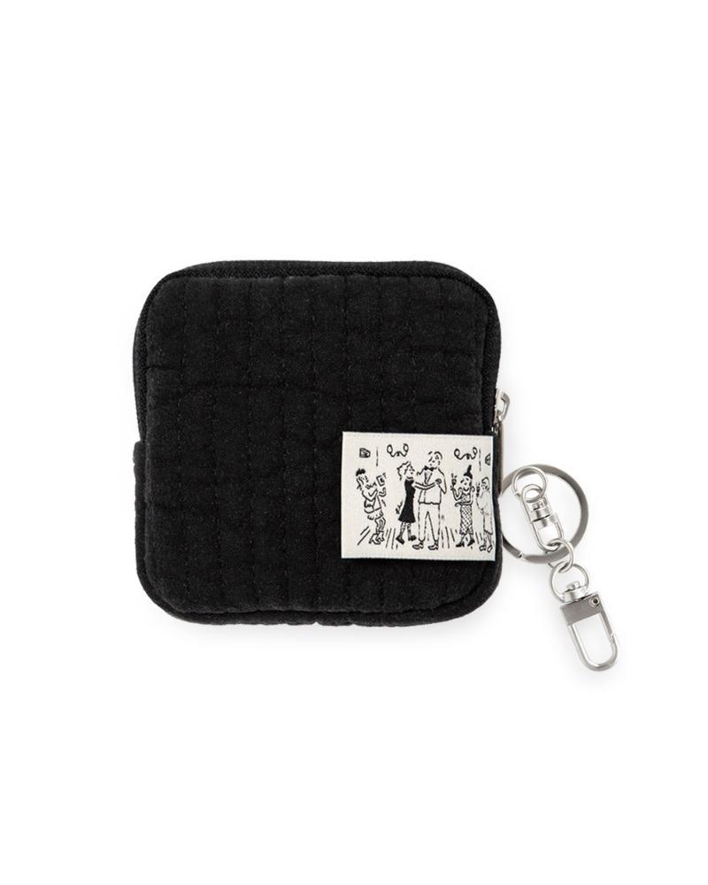MICRO KEYRING POUCH - NATURAL BLACK