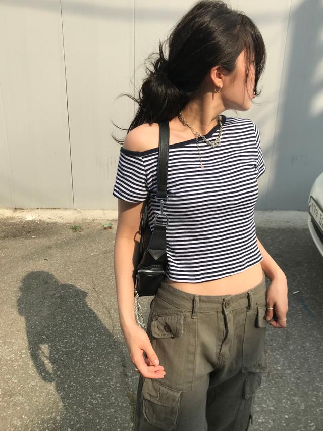 [히피디피] 언발 오프 tee (3color)