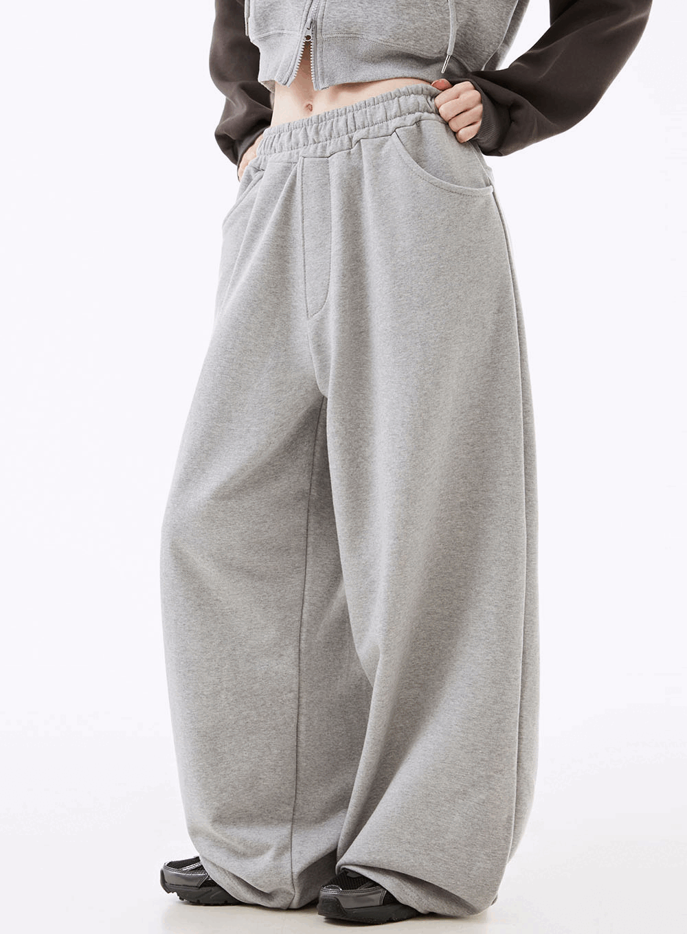 세라 와이드 밴딩팬츠