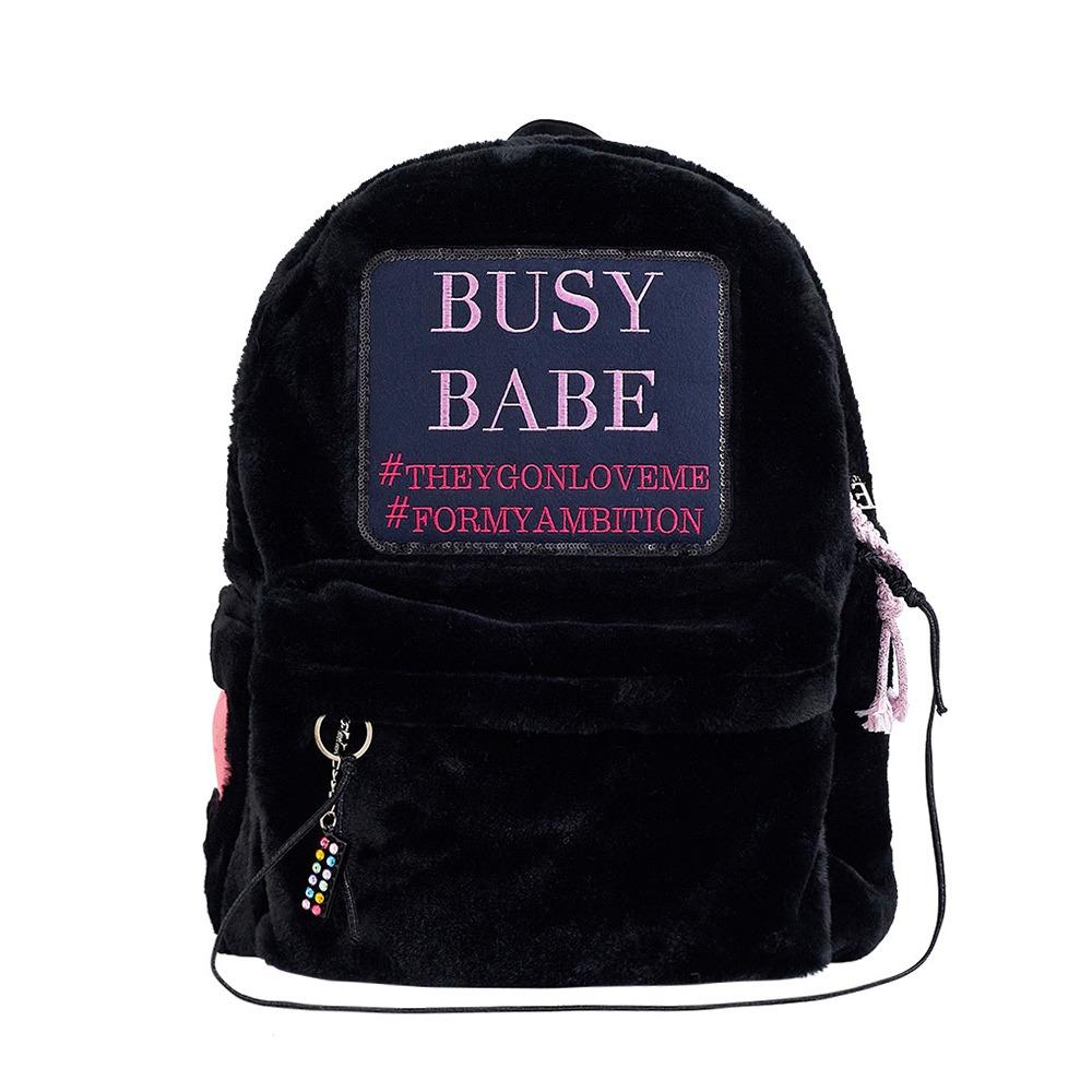 (11/22 예약배송) BUSY BABE BLACK FUR