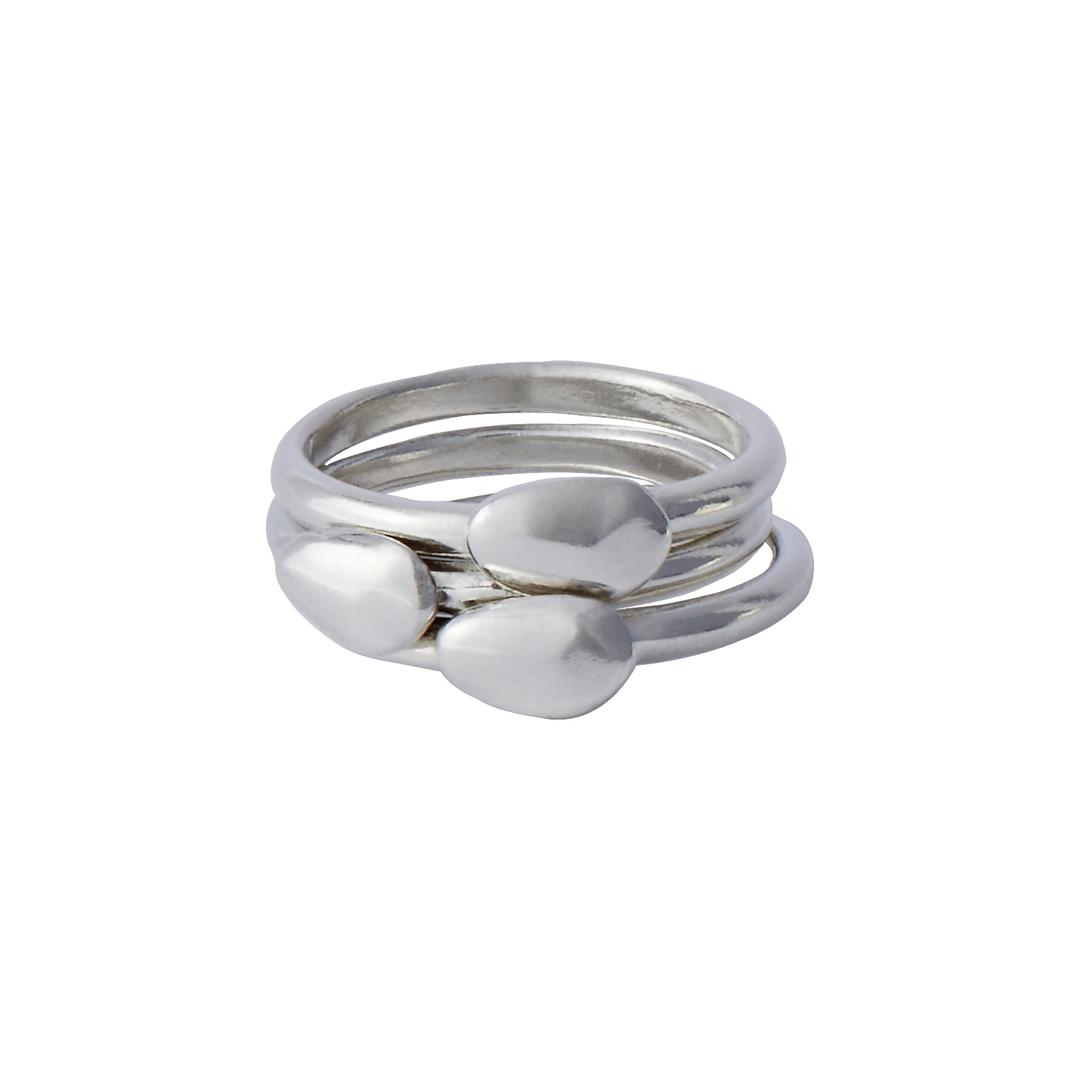 [EXCLUSIVE] One pebble ring - Trio set
