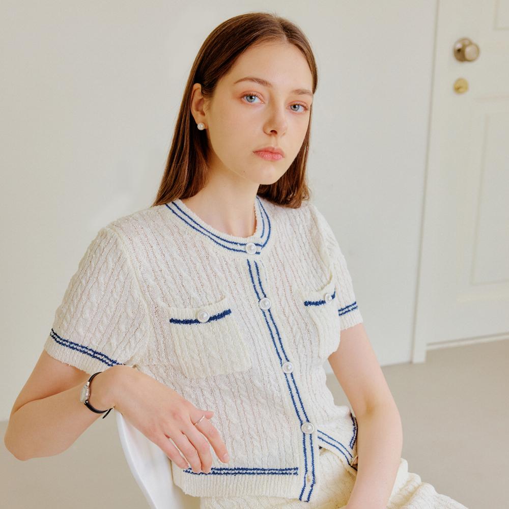 [룩캐스트] 아이보리 몰리 니트 가디건 / IVORY MOLLY KNIT CARDIGAN