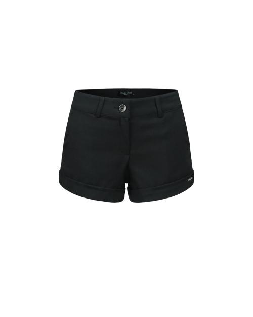 메탈 트라이클립스 테일러드 미니 쇼츠 블랙