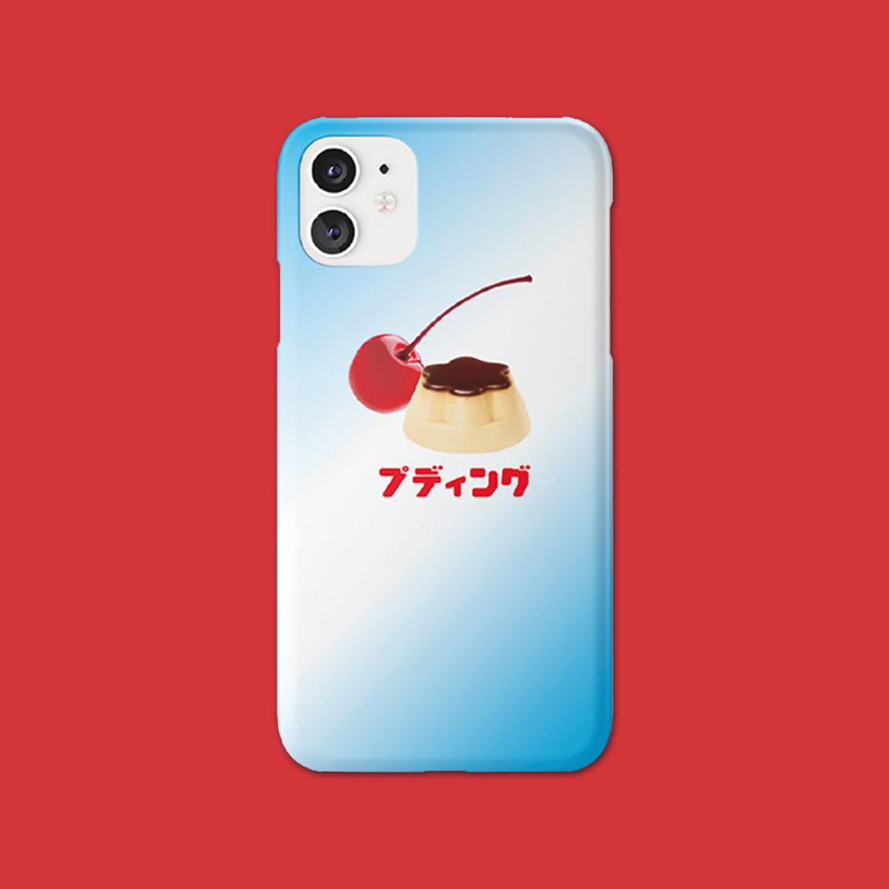 푸딩 아이폰 케이스 레트로 빈티지 귀여운 유니크 그라데이션 일본어 iphone 케이스