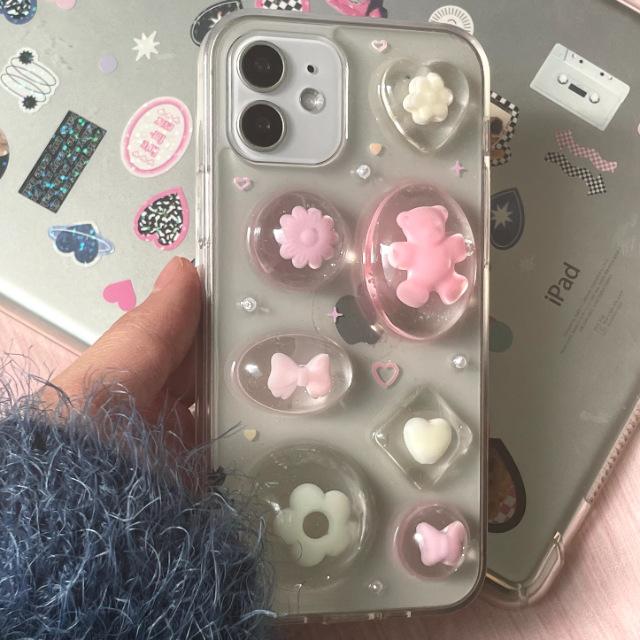 pink bear phonecase