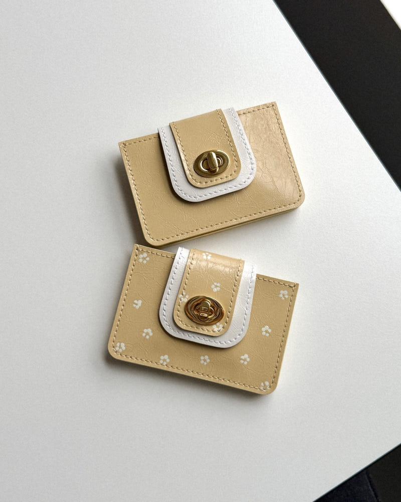 MINI PUDIN WALLET (butter) 미니푸딘월렛 러디지갑 (버터)