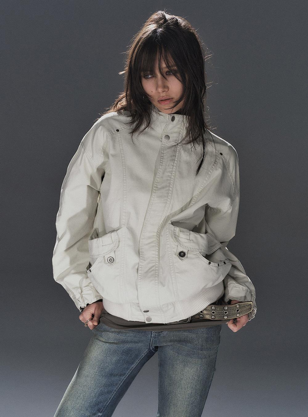 Washed Punk Utility Jacket