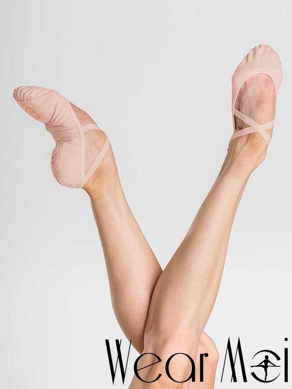 [Wear Moi] Vesta 스트레치 발레천슈즈 - 다크핑크