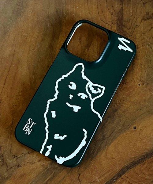 캣 심볼(Cat Symbol) 고양이 아이폰 폰케이스 다크 그린(Dark Green)