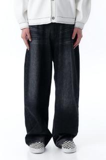 C.B WASHED JEANS-BLACK