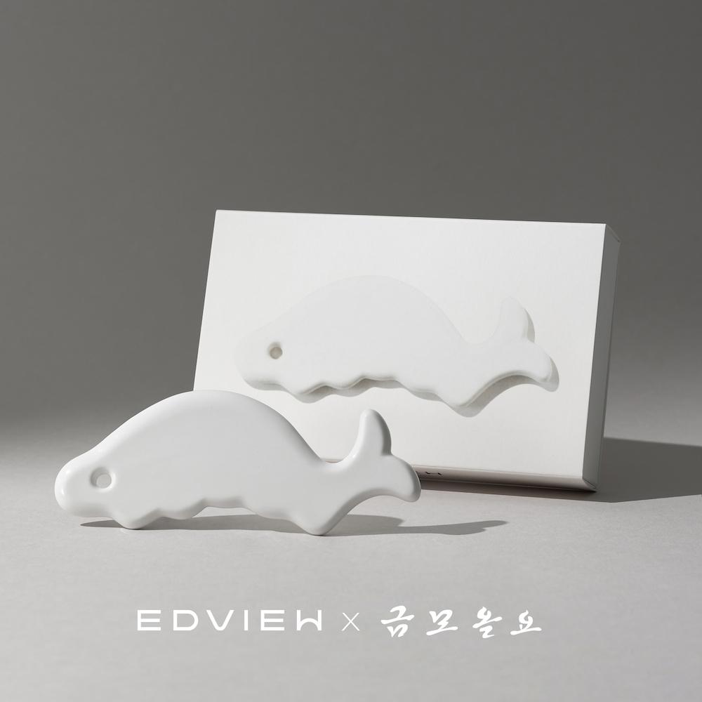 [도예장인] 에드뷰  세라믹 돌고래 괄사