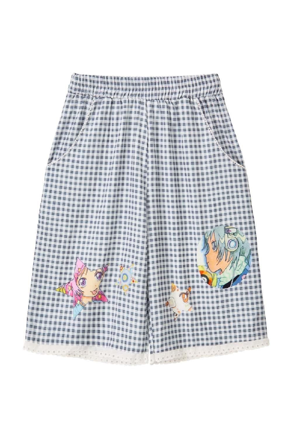 YB X Oliwa Check Bermuda Shorts