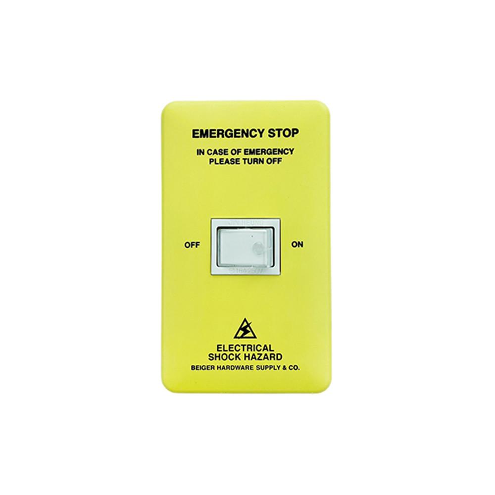 베이거하드웨어 BH EMERGENCY SWITCH YELLOW