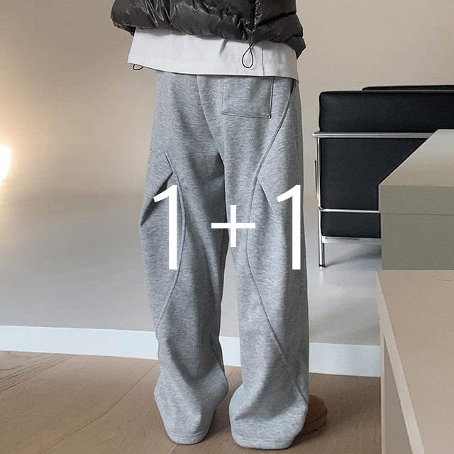 [1+1] [기모ver] 펌킨 백 커브 트레이닝 팬츠