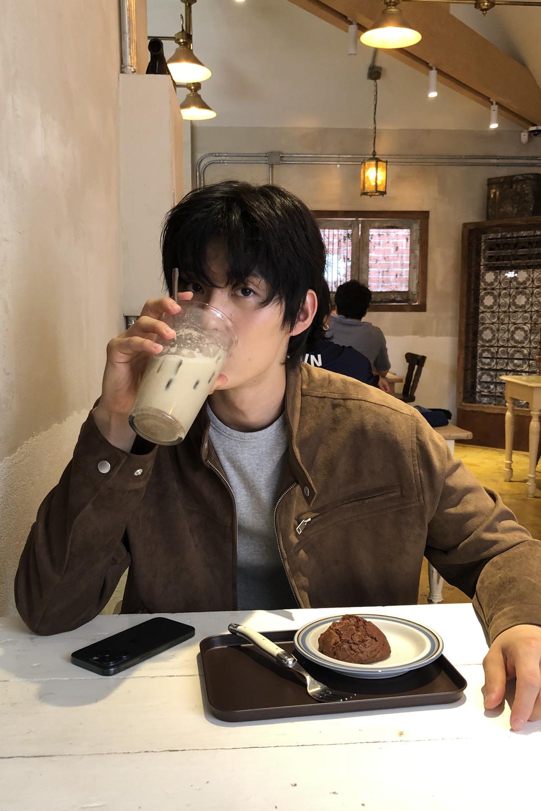 크롭 스웨이드 바이커 자켓_BROWN