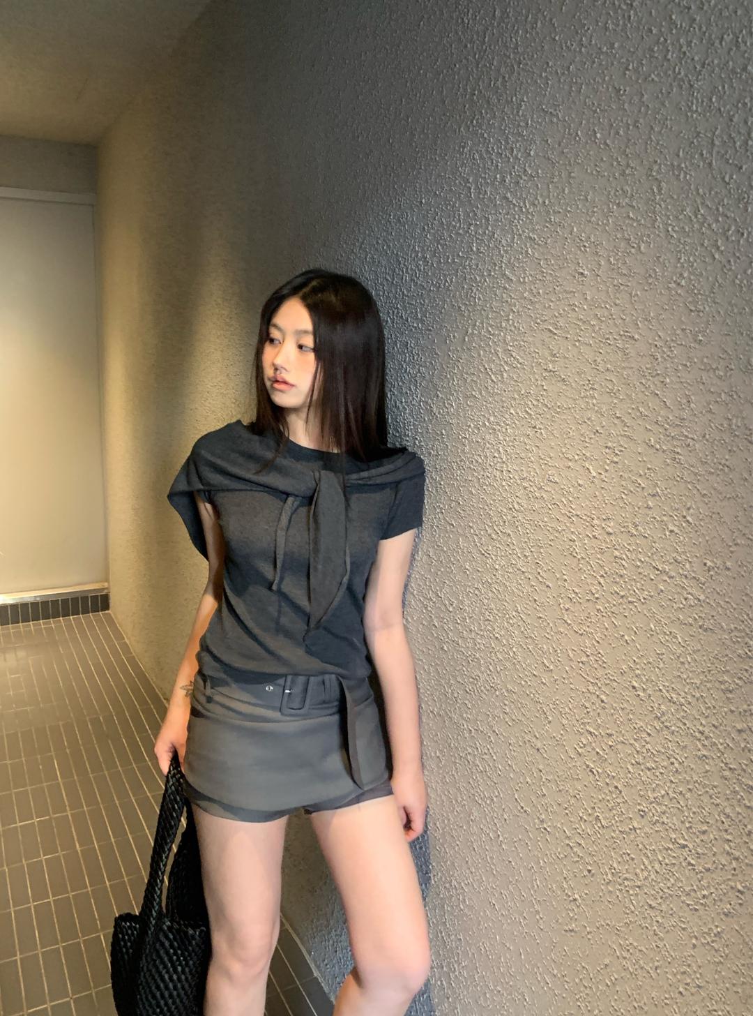 하이원스 여성 여름 리리 벨트 치마 바지