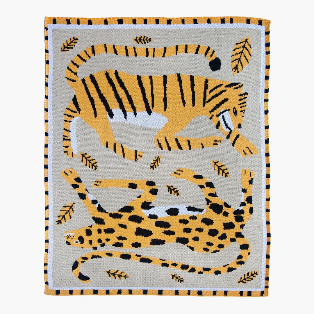 [슬로우다운 스튜디오] Big Cats Mini Blanket
