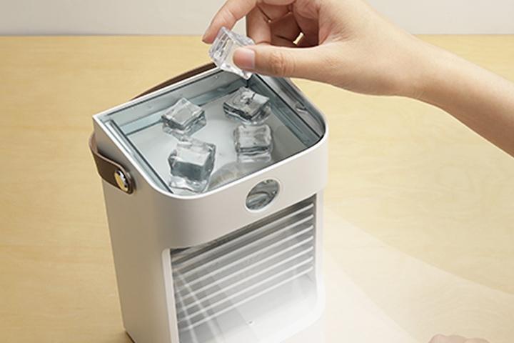 이동식 싱글 무선 미스트 얼음선풍기 에어쿨러 미니냉풍기 IW-G777