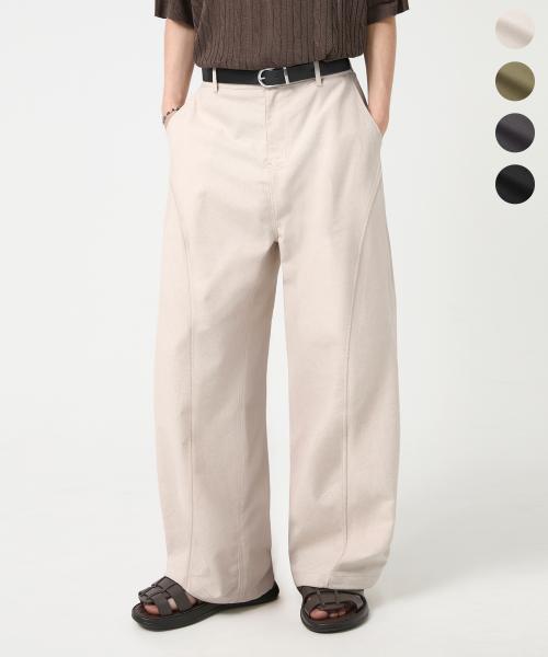 [기획] 커브드 밴딩 린넨 팬츠_4color