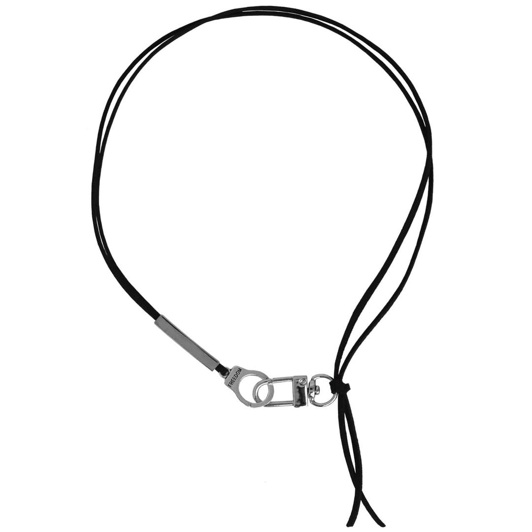 freedom leather necklace