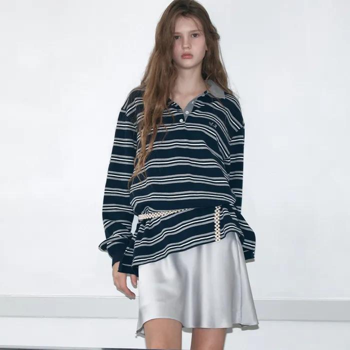 BELLA PK T-SHIRT - NAVY