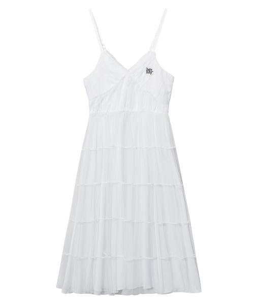 베티붑 레이스 레이어드 프릴 롱 원피스_화이트