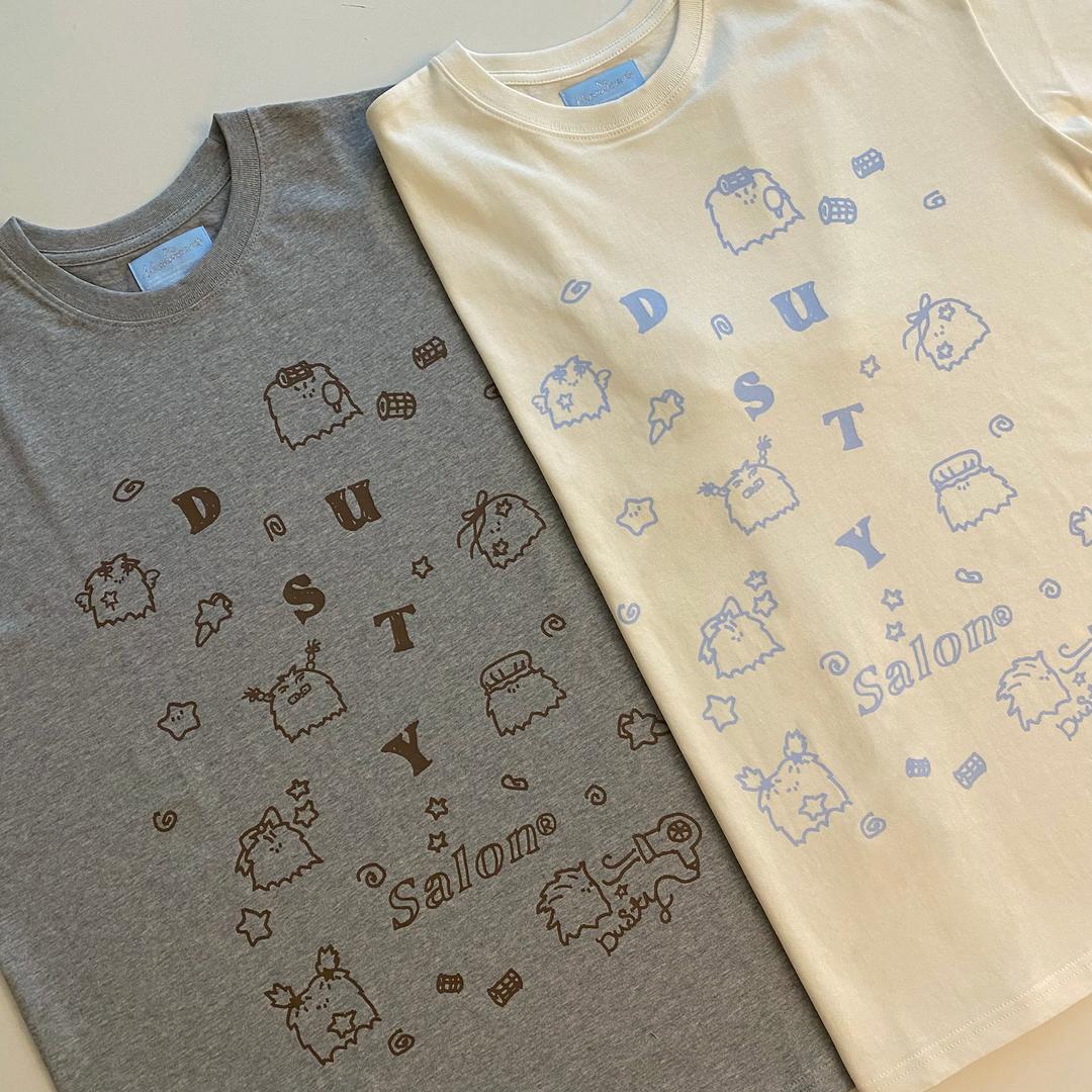 [Dusty Salon] Illust Pattern T-Shirt