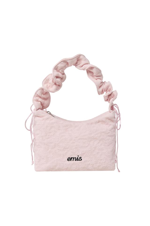 RIBBON STRING HOBO BAG-PINK