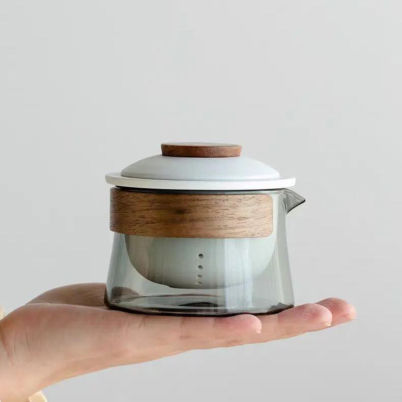 "Nomad" Handmade Portable Tea Set With Protective Case