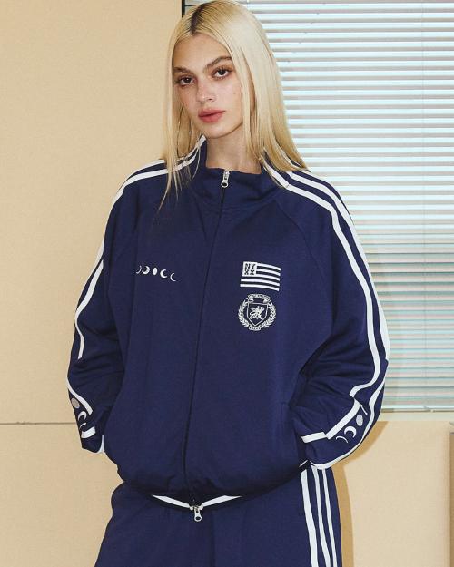 RAGLAN TRACK TOP NAVY