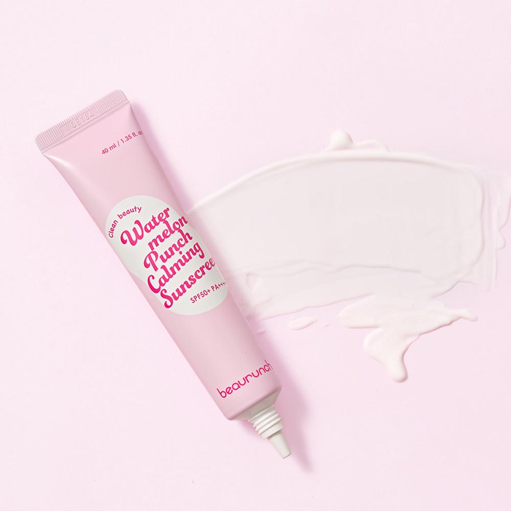 [뷰런치X메이크업 아티스트 채우 공동개발] 워터멜론 펀치 카밍 선 스크린 수박 선크림 40ml