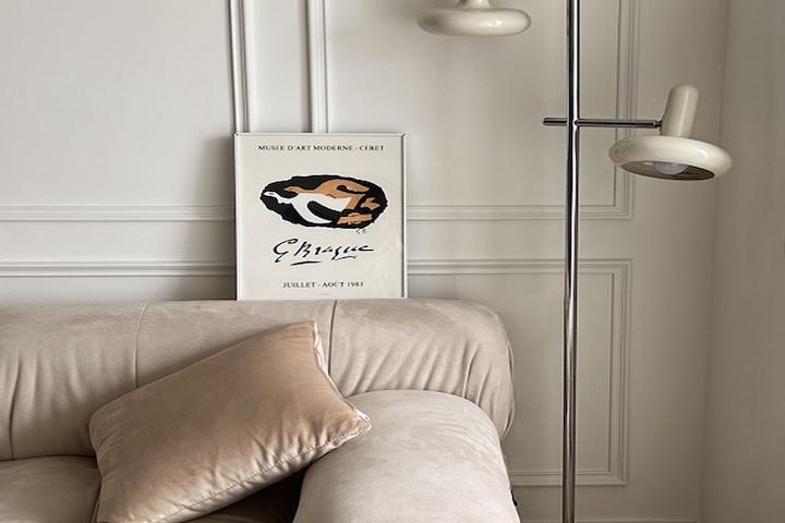 [해외] 더블라이트 플로어램프 모던 2구 장스탠드 2color