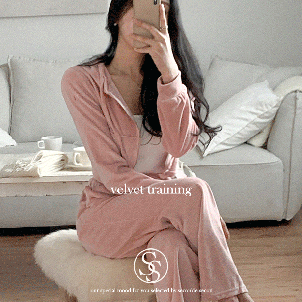 그랜디벨벳후드집업