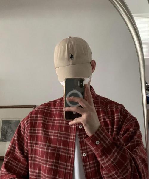 더 시티 헤비 체크셔츠 (레드)