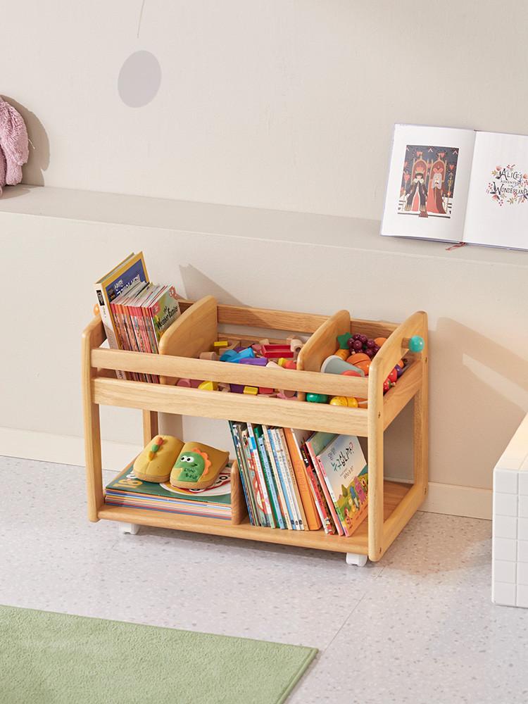 야마토야 부오노3 북웨건 유아 책꽂이 아기 북카트 트롤리