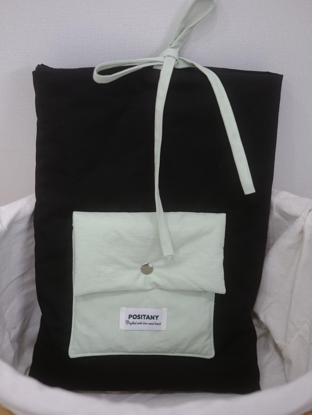 Ribbon tie pouch (MINT)