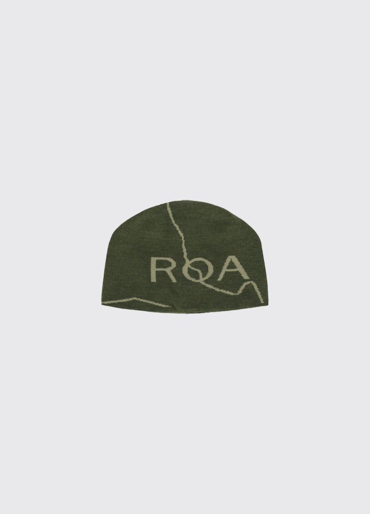 BEANIE LOGO DARK OLIVE