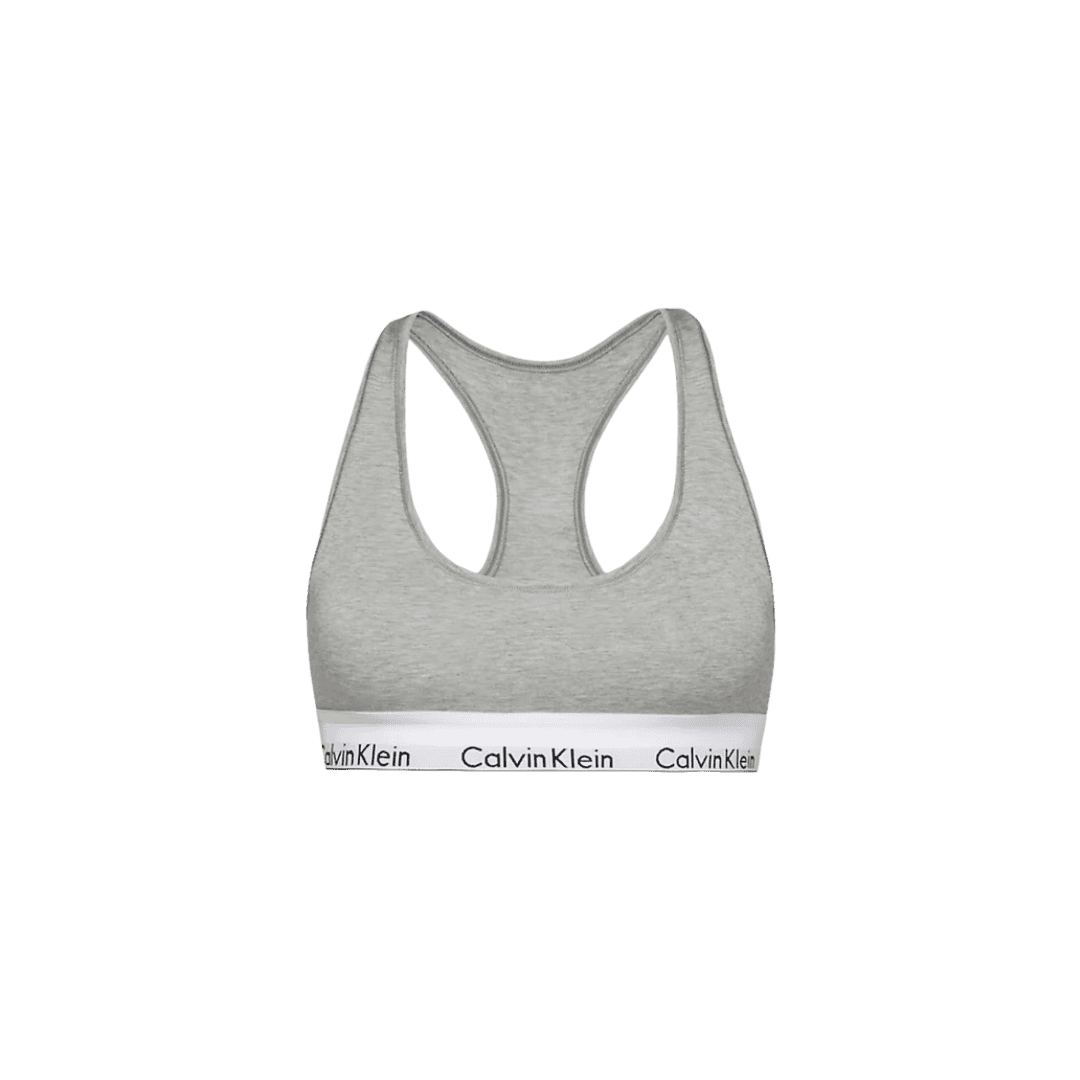 (W) Calvin Klein Modern Cotton Bralette Grey Heather