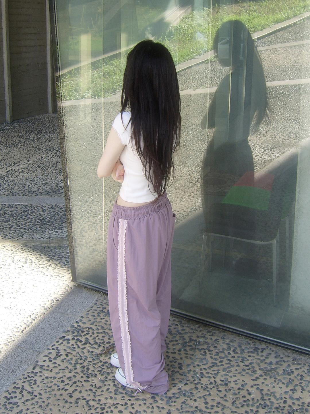 nylon lace pants