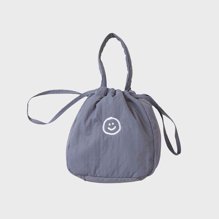 PADDING BUCKET BAG HAPPY LOVE GREY