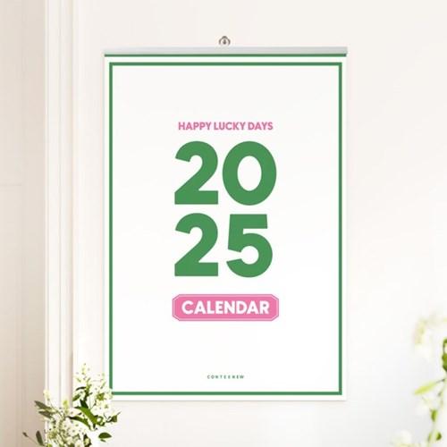 컨티뉴 2025년 레트로 빅 사이즈 옛날 대형 벽걸이 캘린더 달력