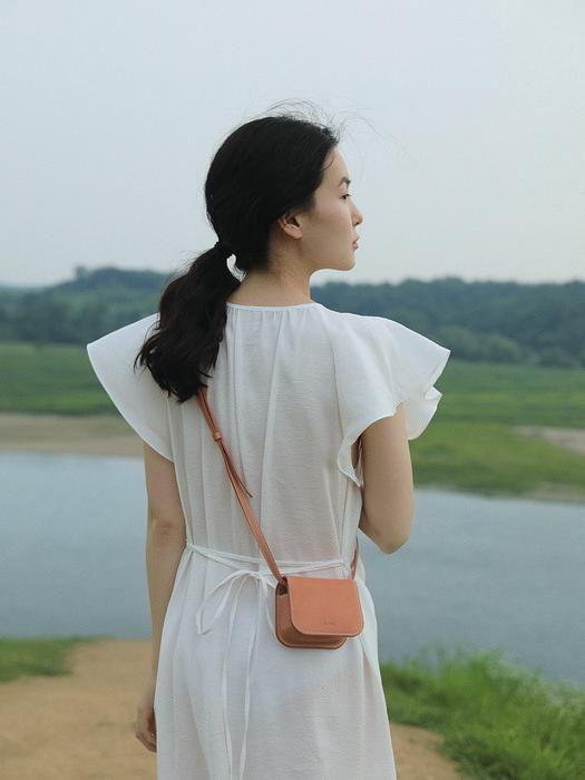 DOUBLE POCKET MINI BAG / DOWN PINK