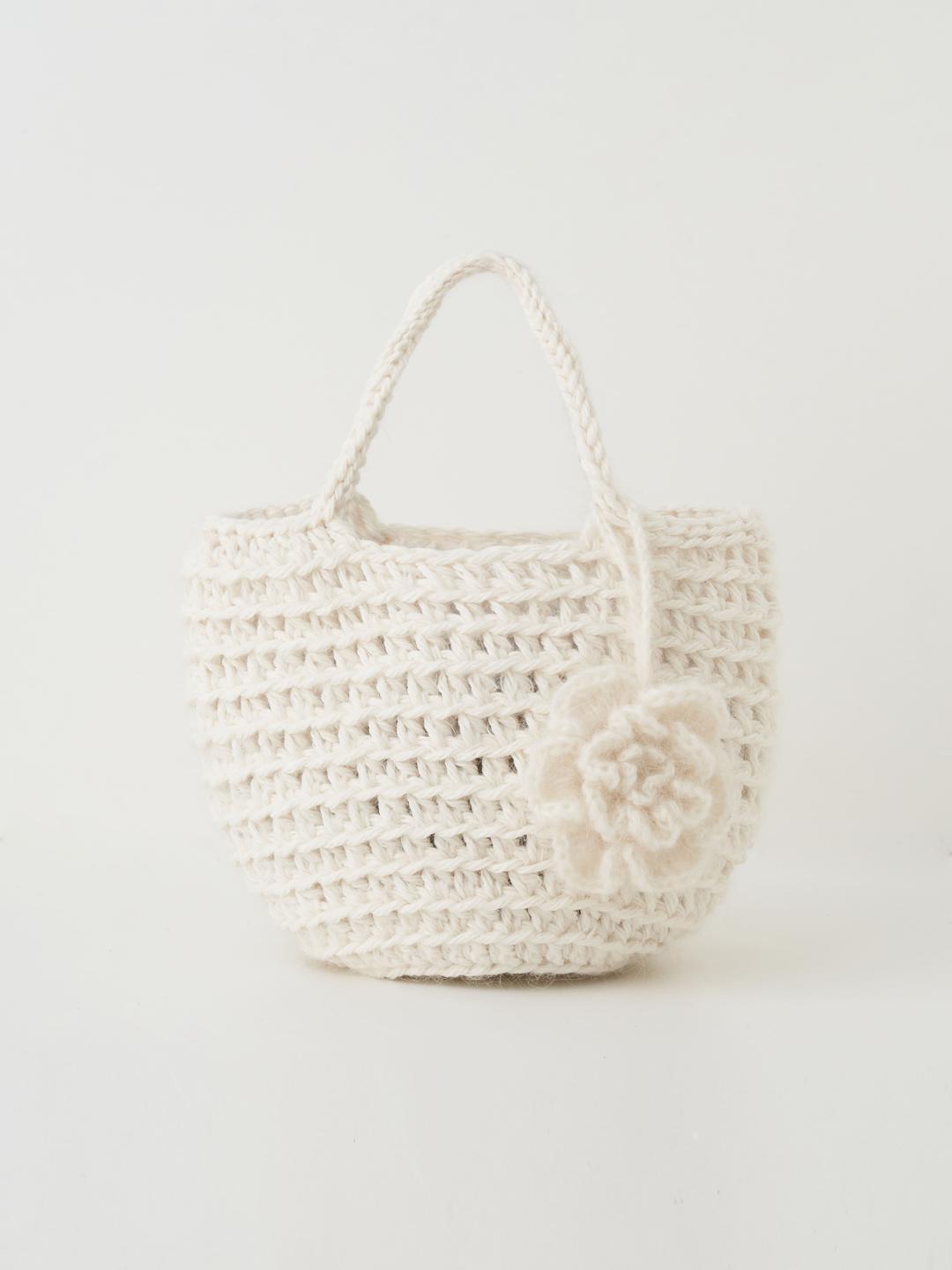 floral bam bag(ivory)