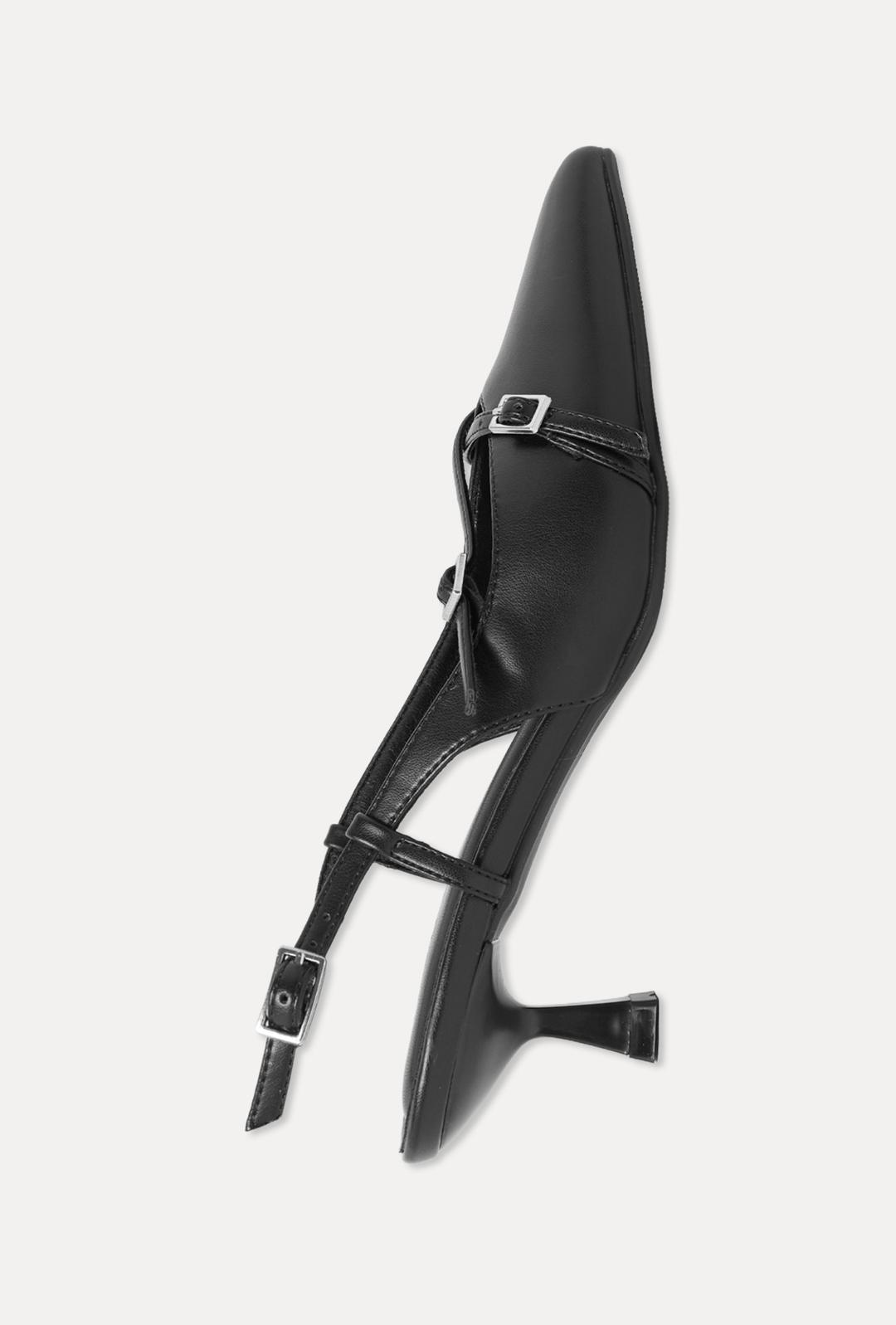 크로스 버클 키튼힐 슬링(5cm)_MIAGPG401B