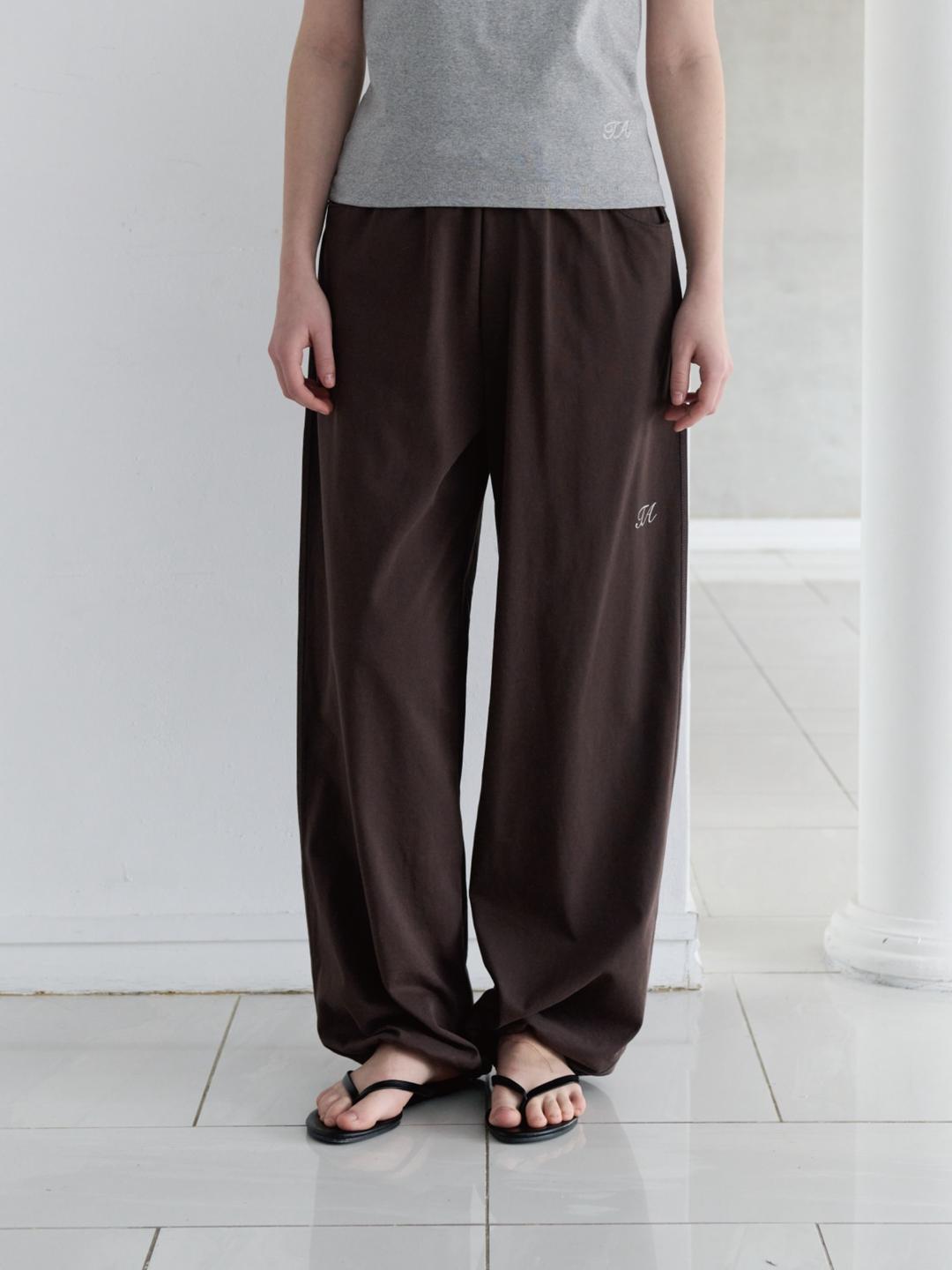 [2차] Airy Cotton Waist Pants (Brown)